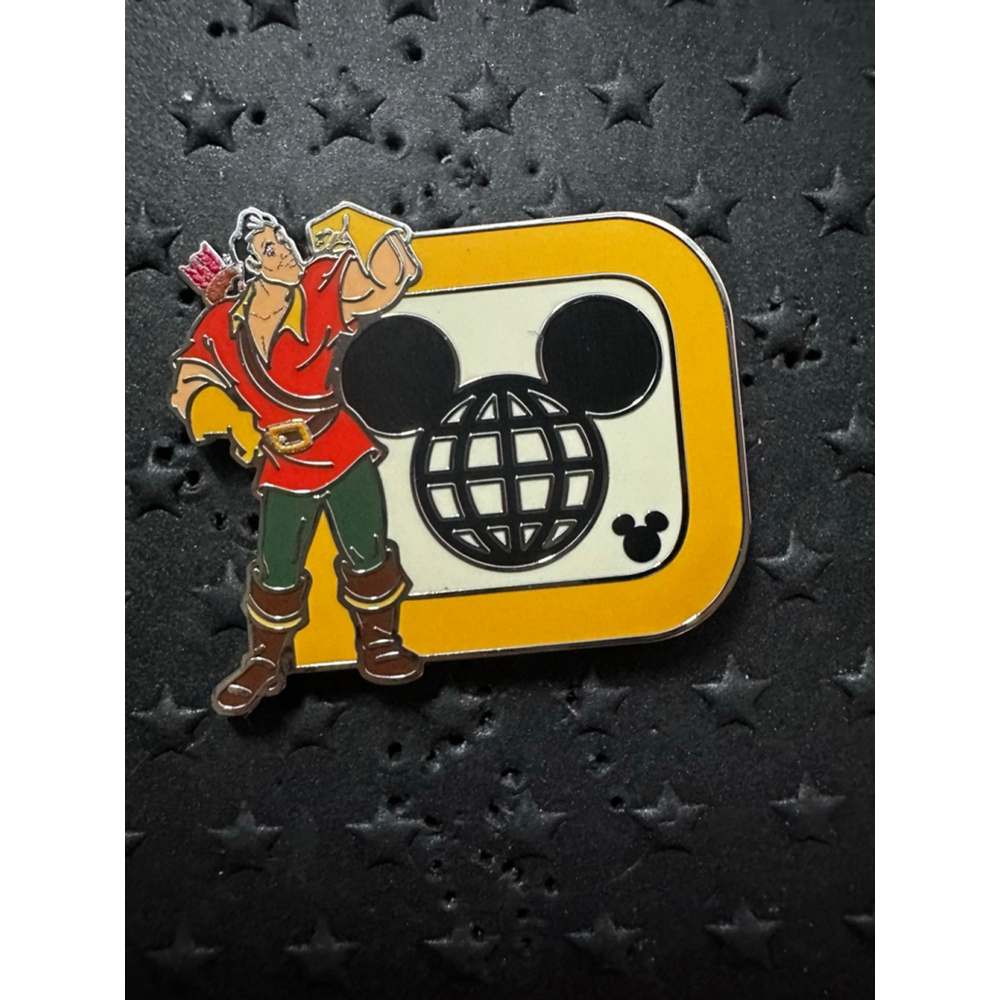 2025 WDW Walt Disney World D Series Beauty & the Beast Gaston Hidden Mickey Pin